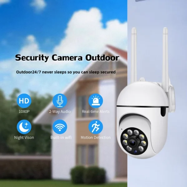 Shaking Head Security Cameras  Wifi Mini Camera Wireless Surveillance Camera Baby Monitor Detection Night Vision Security Protection