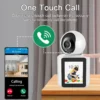 Smart CCTV Camera Video Call with 2 20 cm IPS Screen One Click Call Video Intercom Camera wifi connect 360 two way audio auto tracking night vision Baby Monitor