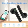 cn-11134207-7ras8-mcagrp5vl2j16c.webp Tuya Bluetooth APP Smart Fingerprint Door Lock With Password Mechanical Key Unlocking For Wooden Door Single Handle Smart life