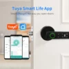 cn-11134207-7ras8-mcagtjyntyik7e.webp Tuya Bluetooth APP Smart Fingerprint Door Lock With Password Mechanical Key Unlocking For Wooden Door Single Handle Smart life