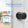The Tuya Bluetooth digital door lock can be manually talled and unlocked in 5 ways using the Tuya app or Smart Life app