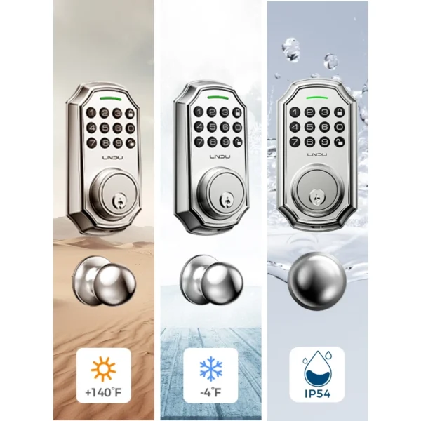 cn-11134207-820l4-mln5603k9tz40b.webp Keyless Entry Door Lock Deadbolt with Handle Set 100 Code Front Keypad with Handle Electronic Keypad Deadbolt with 2 Knob One Touch Lock Auto Lock Easy to tall D180