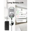cn-11134207-820l4-mln5603nv28531.webp Keyless Entry Door Lock Deadbolt with Handle Set 100 Code Front Keypad with Handle Electronic Keypad Deadbolt with 2 Knob One Touch Lock Auto Lock Easy to tall D180