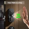 cn-11134207-820l4-mmzo657p5laa71.webp Keyless Entry Door Lock Palmar Vein Recognition Deadbolt Built in WiFi Google Assistant App Control Voice Control NFC Two styles of door handles SP300