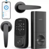 cn-11134207-820l4-mmzodmpzllom5c.webp Keyless Entry Door Lock Palmar Vein Recognition Deadbolt Built in WiFi Google Assistant App Control Voice Control NFC Two styles of door handles SP300