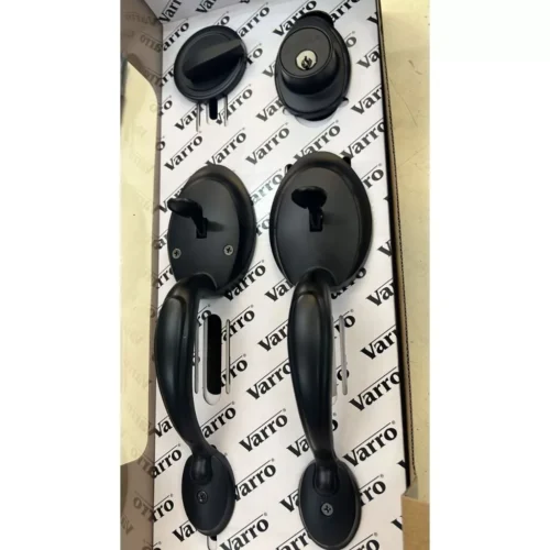 VARRO SOLID DOUBLE HANDLE LOCK SET untuk Pintu Kayu Rumah VRH 8051