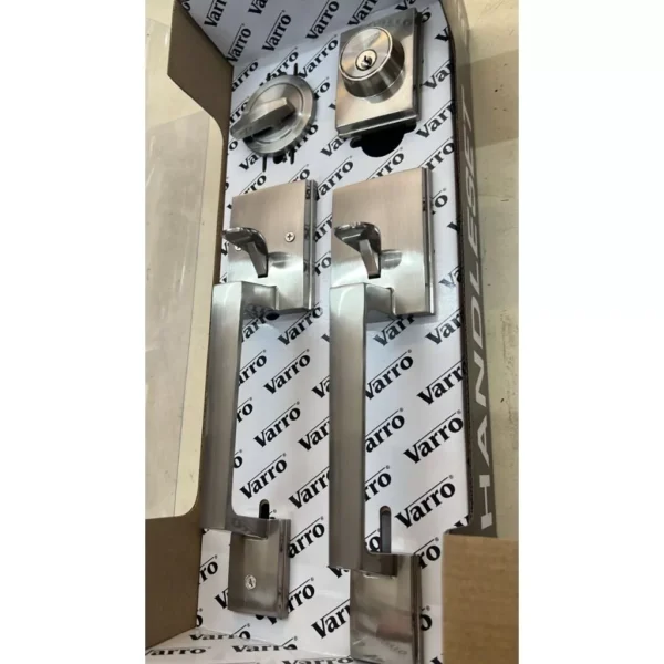 my-11134207-7r98v-lqll6t9fsslxcc.webp VARRO Design SOLID DOUBLE HANDLE LOCK SET untuk Pintu Kayu Rumah VRH 3001SN