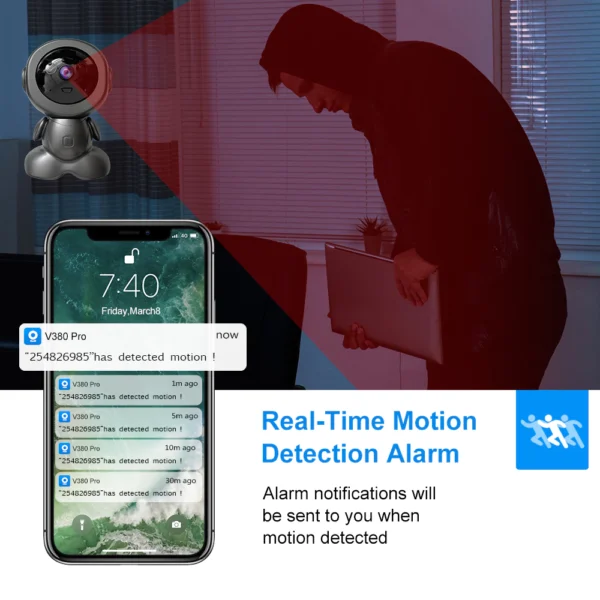 my-11134207-7rasf-mawgxqixtbm3cb.webp V380 Pro FHD Smart Robot IP Camera Wifi CCTV Rotate PTZ Night Vision Security Home Baby Monitor