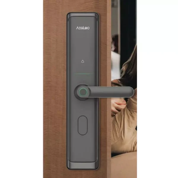 my-11134207-820l7-meo3ezrx8u87c7.webp AEGLOC Smart Lever Mortise Lock Fingerprint PIN code RFID card Mechanical key Bluetooth App