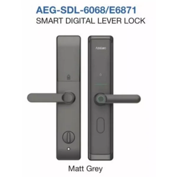 my-11134207-820l9-meo3ev7sre2s28.webp AEGLOC Smart Lever Mortise Lock Fingerprint PIN code RFID card Mechanical key Bluetooth App