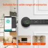 Tuya Bluetooth APP Intelligent Fingerprint Five in One Door Lock With Password Mechanical Key Unlocking Wooden Door Single Handle Smart life