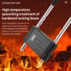 U Shape Fingerprint Glass Door Lock Smart Biometric Keyless Digital Code U Type Lock With Tuya