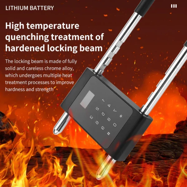 U Shape Fingerprint Glass Door Lock Smart Biometric Keyless Digital Code U Type Lock With Tuya