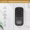 ARPHA Fingerprint Smart Door Lock   Keyless Entry Door Lock  Built in WiFi Deadbolt with Keypad  APP Remote Control  Easy tallation  AL501