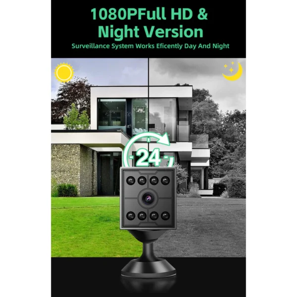 sg-11134201-8262q-mlbtx97leqrmf0.webp Mini WiFi Camera CCTV HD 130 Wide Angle 8 IR Night Vision 128GB SD Card Recording Portable Security Cam Motion Detection