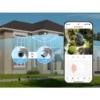 Arpha K16 1080P HD PTZ Outdoor Security Camera with Dual Lens Full Color Night Vision Smart Tracking 280  Wide Angle Zoom Two Way Audio IP65 Waterproof Motion Detection