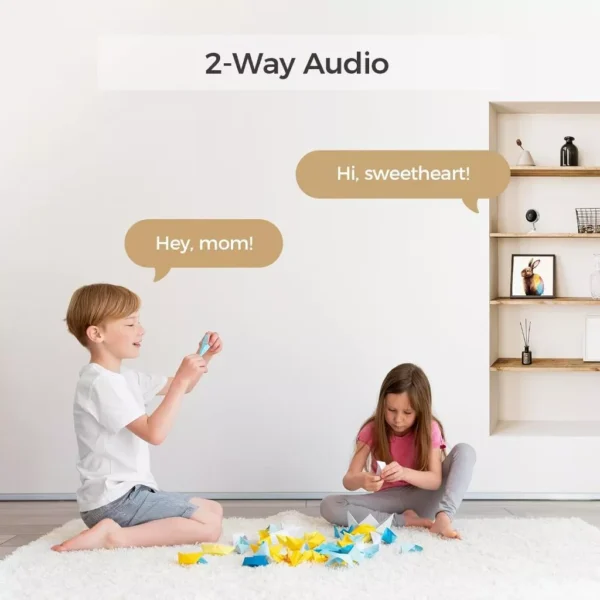 ARPHA 2K Indoor Security Camera  Pet Camera for Home Security with WiFi  Sound Detection  Night Version Two Way Talk  PIR Human Detection  Support TF Card  Huge Cloud Storage P160